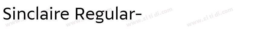 Sinclaire Regular字体转换